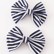 Orange piggie hair bow