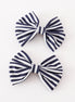 Orange piggie hair bow
