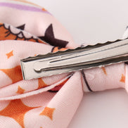Happy halloween piggie hair bow