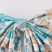 Blue aqua meadow girl sailor bow