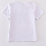 White music fan print mom&me top