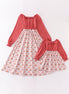 Floral print mom dress