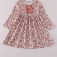 Floral print mom&me dress