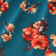 Green floral print mom&me dress