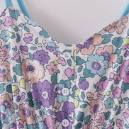 Purple floral women dress