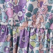 Purple floral women dress