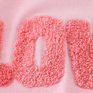 Pink valentine's day love french knot mom&me top