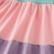 Multicolored tiered smocked mom&me dress