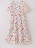 Red the lord's chicken print mom dress