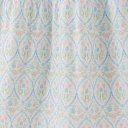 Blue delicate floral print mom dress