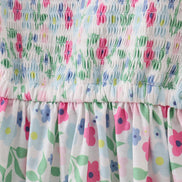 Meadow delight smocked mom dress