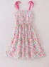 Blossom bliss smocked mom dress