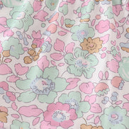 Mint pink floral print mom&me tiered dress
