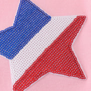 Pink star sequin mom&me top