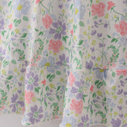 Floral print smocked mom dress