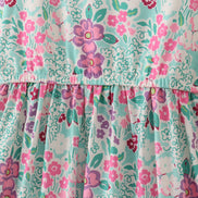 Green dream garden tiered mom dress