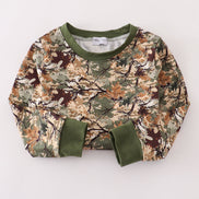 Camo leave dad&me sweatshirt