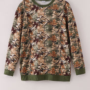 Camo leave dad&me sweatshirt