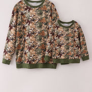 Camo leave dad&me sweatshirt