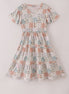 Fall floral print mom dress