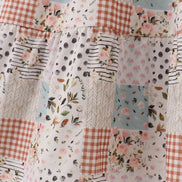 Fall floral print mom dress