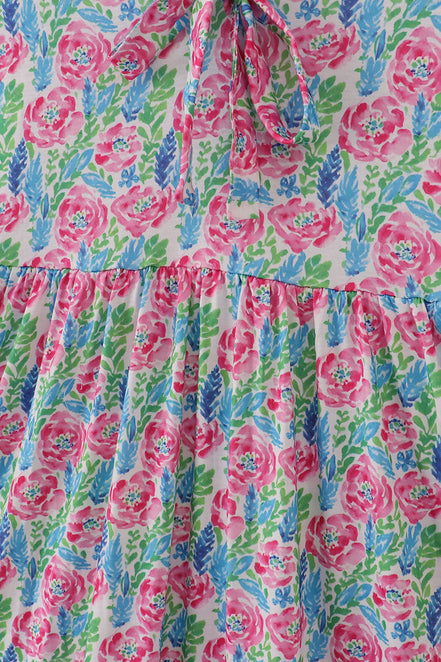 Pink paradise mom dress
