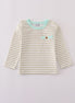 Khaki stripe top