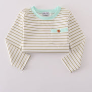 Khaki stripe top