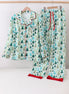 Green christmas tree print dad pajamas pants set