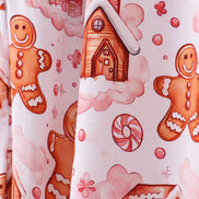 Pink gingerbread house bamboo mom pajmas pants