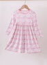 Pink train bamboo pajamas dress