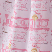 Pink train bamboo pajamas dress