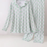 Green christmas tree bamboo dad pajama set