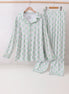 Green christmas tree bamboo dad pajama set