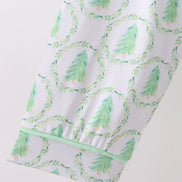 Green christmas tree bamboo dad pajama set