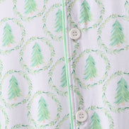 Green christmas tree bamboo dad pajama set