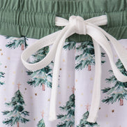 Green christmas tree bamboo mom pants
