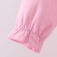 Pink cotton applique gingham 2pc set