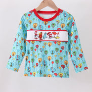 Mint Dr. Seuss smocked top