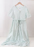Sage gingham women dress