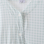 Sage gingham women dress