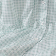 Sage gingham women dress