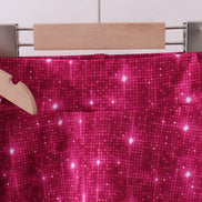 Wine red glitter skort set