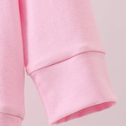 Pink puppy clover embroidery ruffle top