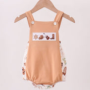Brown Western Embroidered Bubble