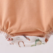 Brown Western Embroidered Bubble