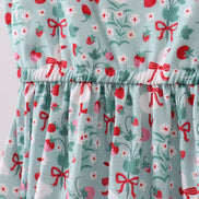 Starwberry goose print women dress