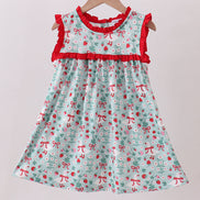 Strawberry Goose Ruffle Ruffle Dress
