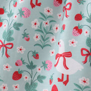 Strawberry Goose Ruffle Ruffle Dress