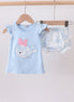 Blue Whale Applique Bloomer Set